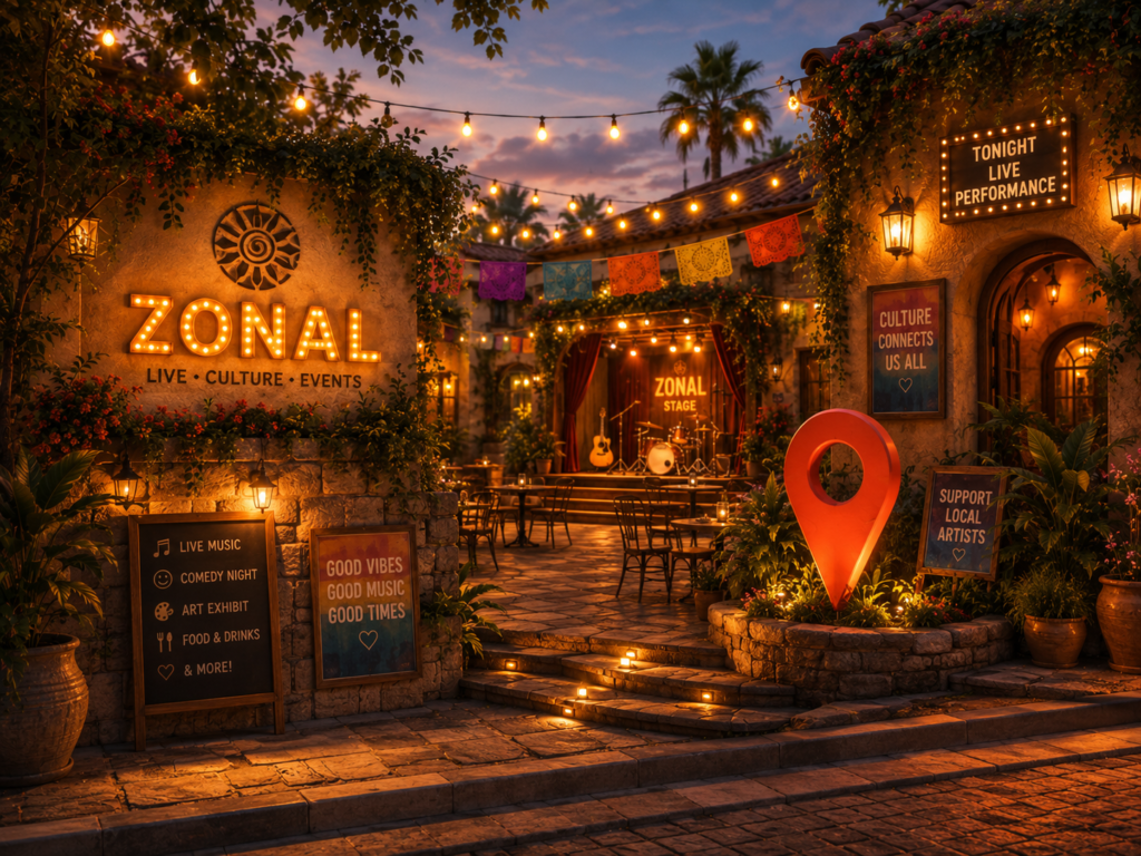 Plaza cultural nocturna Zonal