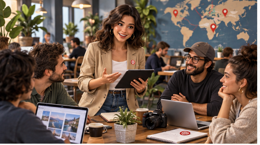 Gestor Zonal coordinando negocios, servicios y profesionales
